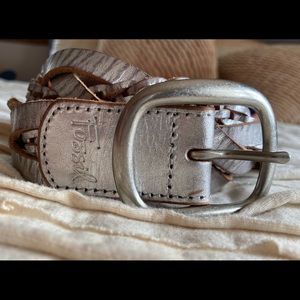 Fossil Braided Leather Belt
